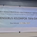 Kasi Pemerintahan Kecamatan Marangkayu Tutup Pelatihan Kelompok Tani dan Pemandu Desa